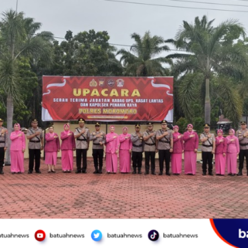 Rotasi Pejabat Polres Mukomuko, Kapolres Pimpin Sertijab Kabag Ops, Kasat Lantas dan Kapolsek Penarik Raya