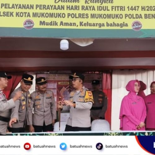 Kapolres Mukomuko Tinjau Pos Pengamanan, Pastikan Kesiapan Personel dan Pelayanan Maksimal ke Masyarakat