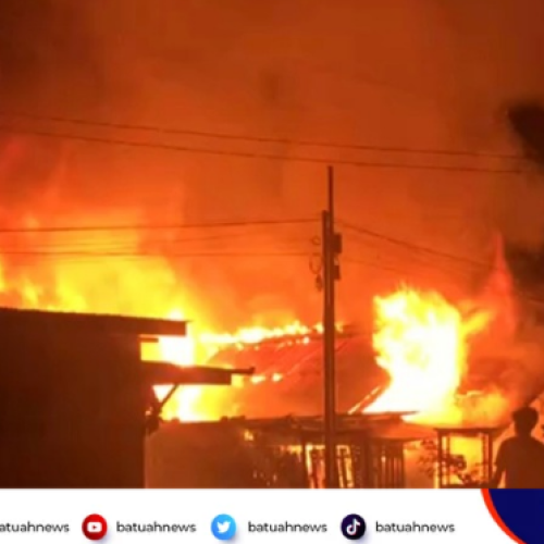 Rumah Semi Permanen di Marga Mulya Sakti Hangus Terbakar, Kerugian Capai Rp250 Juta