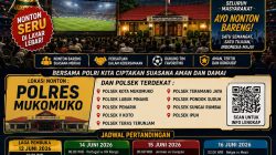 Polres Mukomuko Gelar Nobar Piala Dunia 2026, Terbuka untuk Umum